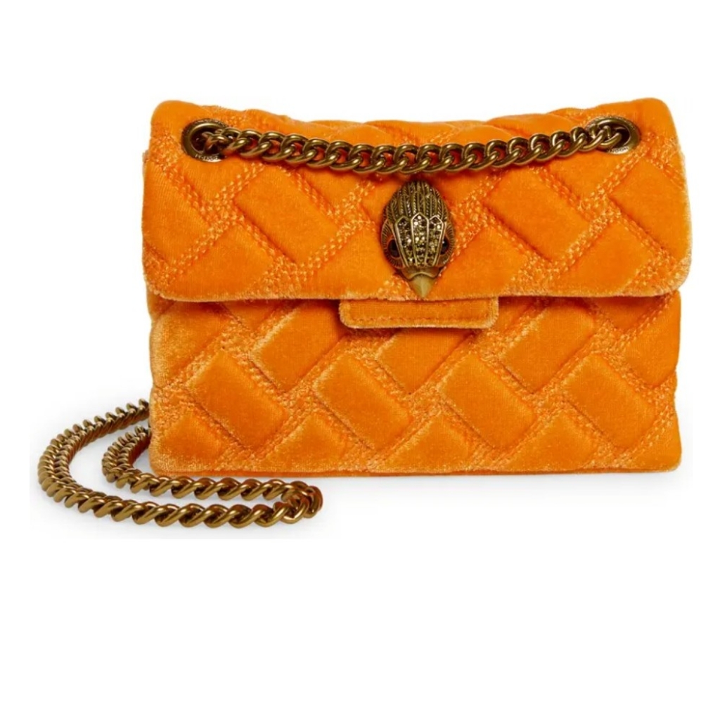 - Mini Kensington Velvet Crossbody Bag Kurt Geiger London